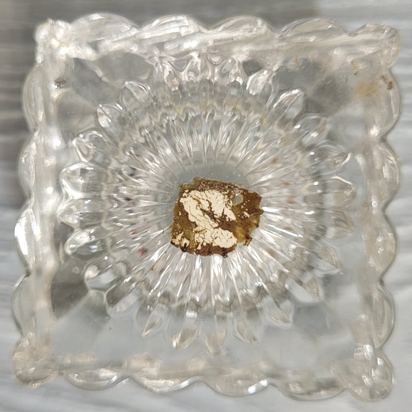 💎 Pair of 1800s Crystal & Brass Inkwells - Polished Vintage Classic Calligraphy - Picture 8 of 9